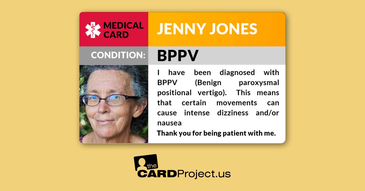 BPPV Medical Photo Card (FRONT)